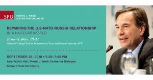 Repairing the U.S.-NATO-Russia Relationship in a Nuclear World @ Morris J. Wosk Centre for Dialogue